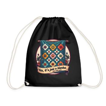 Quilting Sewing - Couverture cousue soi-même - Sac de sport léger - noir - Devant