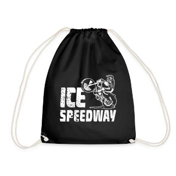 Eisspeedway - Ice speedway - Speedway on Ice - Turnbeutel - Schwarz - Vorne