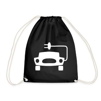E Cars - Drawstring Bag - black - Front