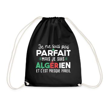Algérien homme fier. Algérie. Cadeau t-shirt pays - Sac de sport léger - noir - Devant