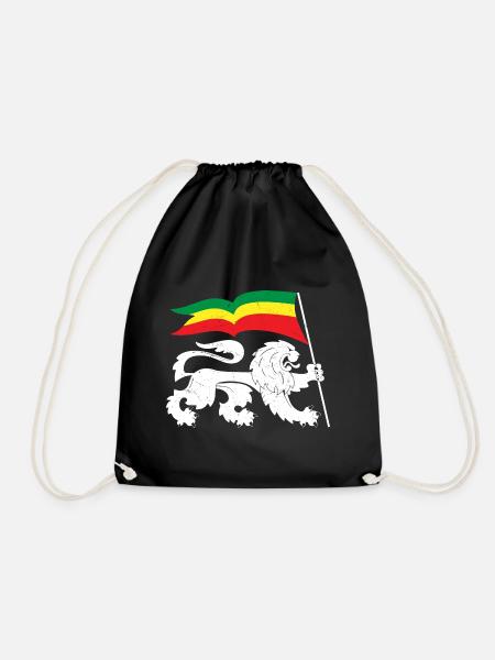 Drapeau Reggaeton Rasta Reggae Lion - Sac de sport léger - noir