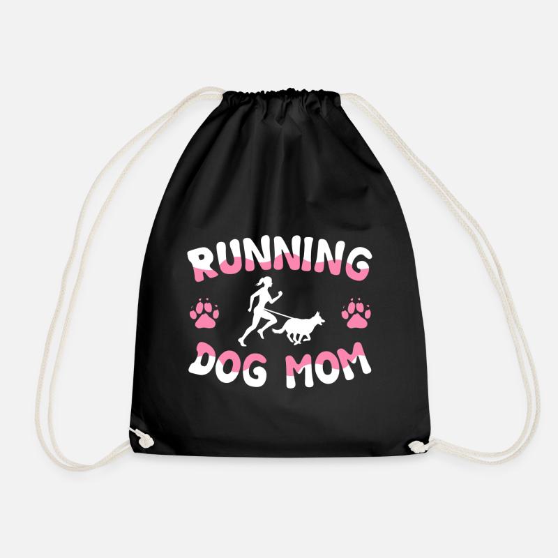 Canicross Running with Dog Canicross Runner - Drawstring Bag - black