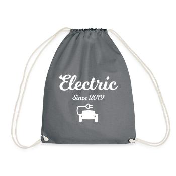 Always electric - Drawstring Bag - grey - Front
