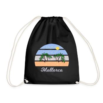 Holidays in Majorca - Drawstring Bag - black - Front