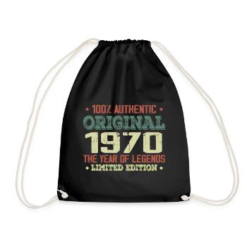 Légende Depuis 1970 Né en 1970 - 54e Anniversaire - Sac de sport léger - noir - Devant
