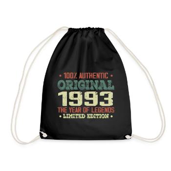 Legend since 1993 Born in 1993 - 31st birthday - Drawstring Bag - black - Front