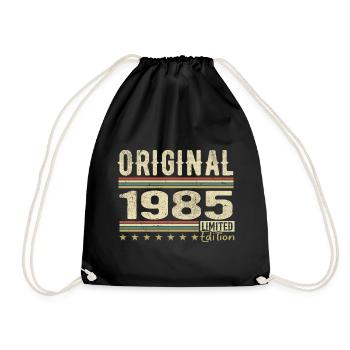 Original 1985 - Retro 1985 Geburtstagsgeschenk - Turnbeutel - Schwarz - Vorne