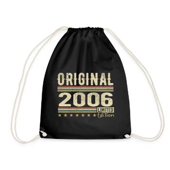 Original 2006 - Cadeau D’anniversaire Rétro 2006 - Sac de sport léger - noir - Devant