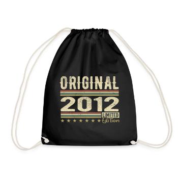 Original 2012 - Cadeau D’anniversaire Rétro 2012 - Sac de sport léger - noir - Devant