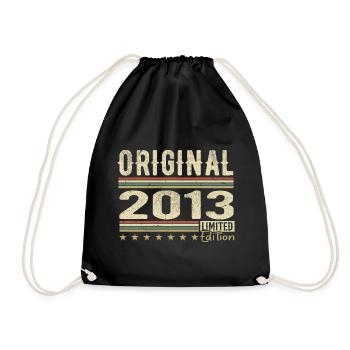 Original 2013 - Retro Birthday Gift 2013 - Drawstring Bag - black - Front
