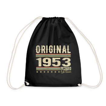 Original 1953 - Retro 1953 Geburtstagsgeschenk - Turnbeutel - Schwarz - Vorne
