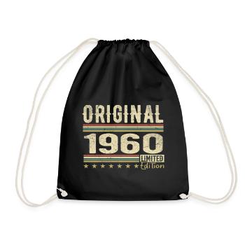 Original 1960 - Cadeau D’anniversaire Rétro 1960 - Sac de sport léger - noir - Devant