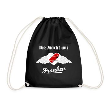 Die Macht aus Franken - Turnbeutel - Schwarz - Vorne