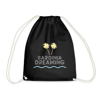 Dream vacation Sardinia - Drawstring Bag - black - Front
