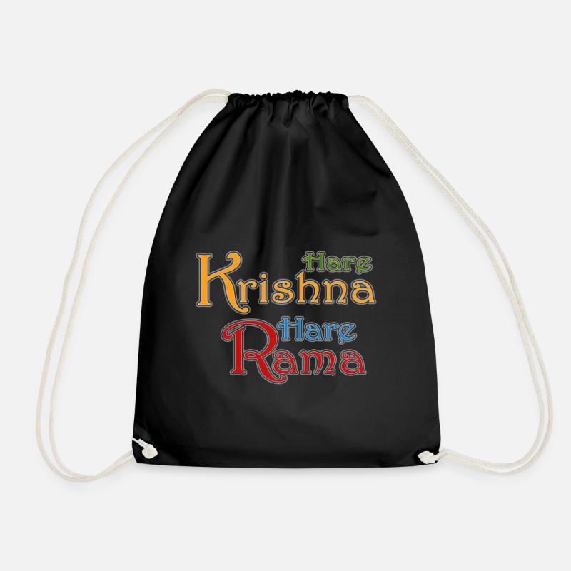 Hare Krishna Hare Rama - Turnbeutel - Schwarz