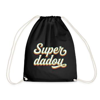 Super Dadou Père Papa 2024 - Sac de sport léger - noir - Devant