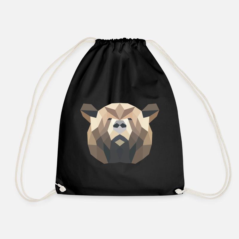 ours brun - Sac de sport léger - noir
