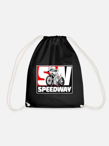 Speedway - Motorcycle Speedway - Drawstring Bag - black