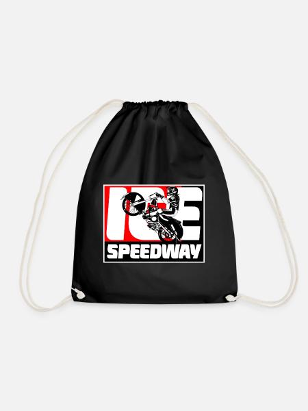 Eisspeedway - Ice speedway - Speedway on Ice - Drawstring Bag - black