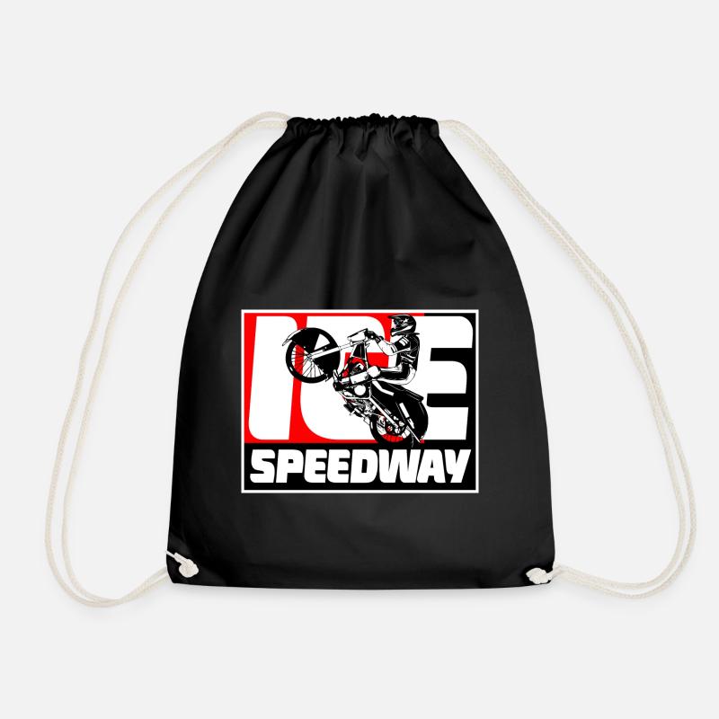 Eisspeedway - Ice speedway - Speedway on Ice - Turnbeutel - Schwarz
