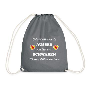The Swabians and Badners - Drawstring Bag - grey - Front