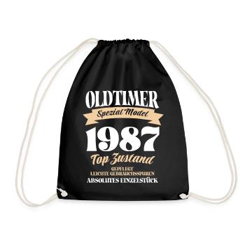 Oldtimer Spezial Model Gepflegt Top Jahrgang 1987 - Turnbeutel - Schwarz - Vorne