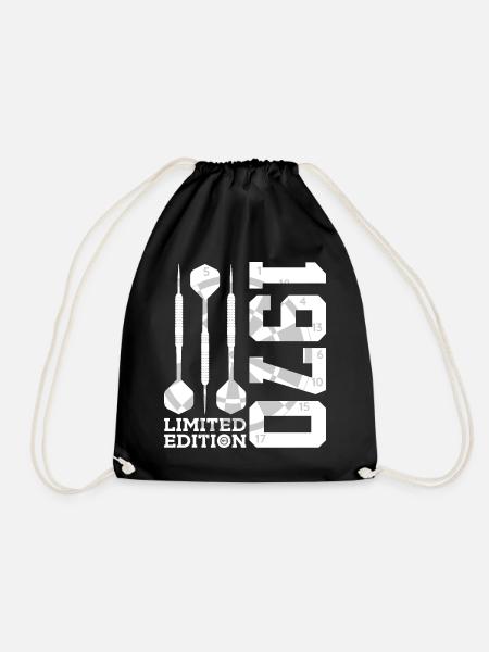 LIMITED EDITION 1970 DARTS 56. GEBURTSTAG - Turnbeutel - Schwarz