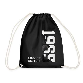 LIMITED EDITION 1965 61ST BIRTHDAY - Drawstring Bag - black - Front