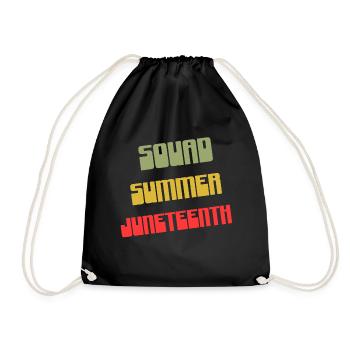 Lustige juneteenth sommer design coole sprüche - Turnbeutel - Schwarz - Vorne