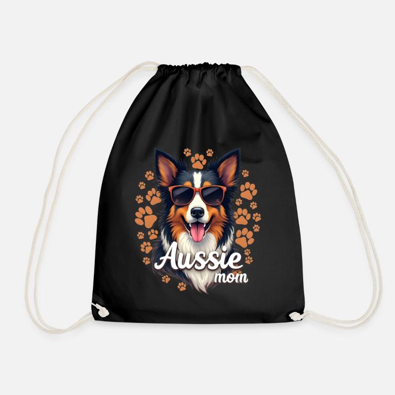 Aussie Mom - Turnbeutel - Schwarz