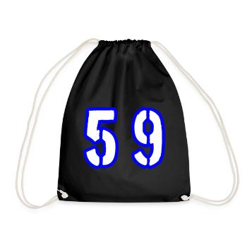 59 Number Symbol - Drawstring Bag - black - Front