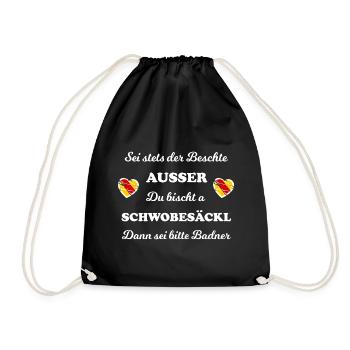 The home in Badnerland - Drawstring Bag - black - Front