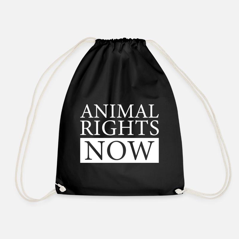 ANIMAL RIGHTS NOW - Turnbeutel - Schwarz