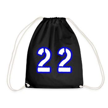 22 Number Symbol - Drawstring Bag - black - Front