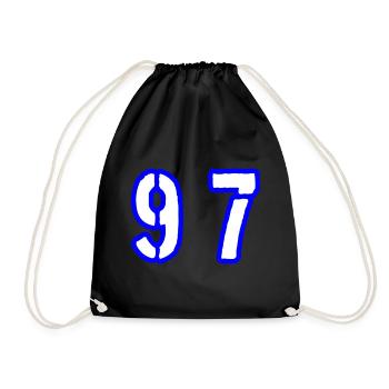 97 Symbole numérique - Sac de sport léger - noir - Devant