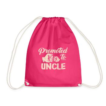 uncle - Drawstring Bag - fuchsia - Front