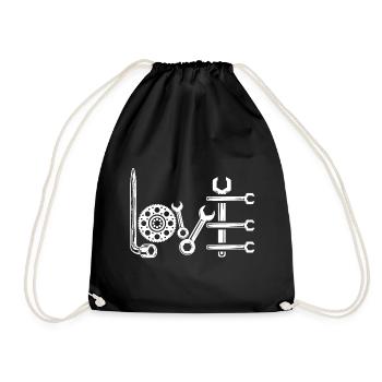 Amour mécanique - Sac de sport léger - noir - Devant
