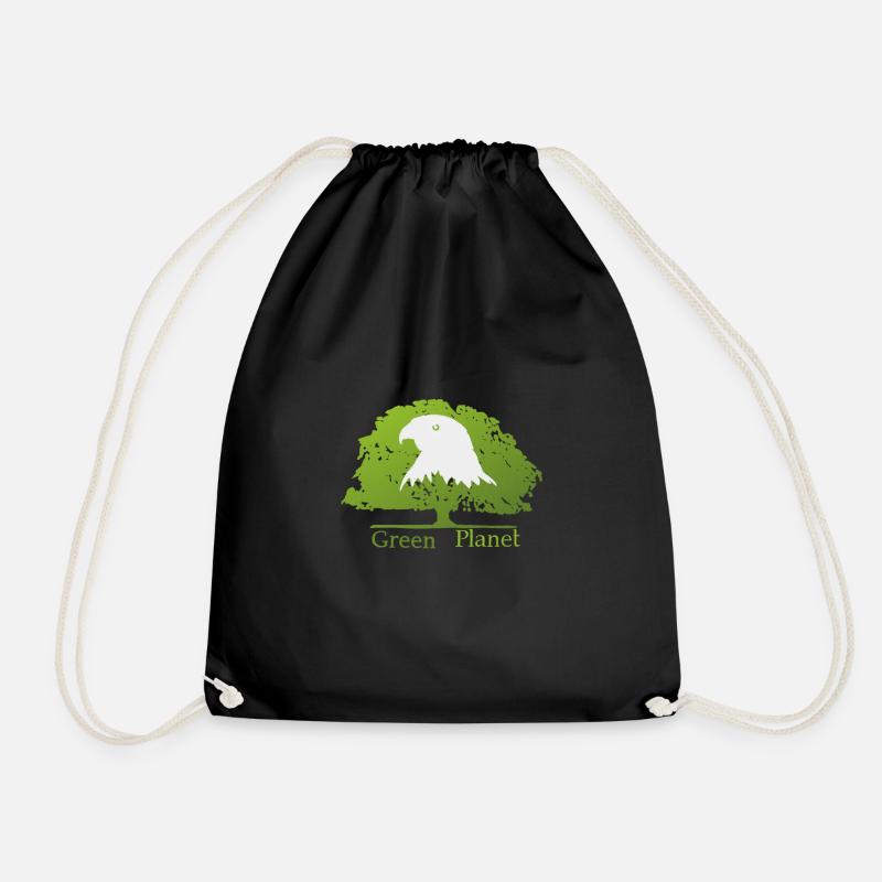 save the planet - Turnbeutel - Schwarz