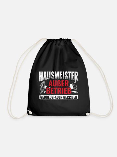 Hausmeister Geschenk - Turnbeutel - Schwarz