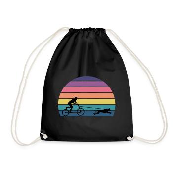 Bikejoring DogScooting Dog Sport Bike Bicycle Ride - Sac de sport léger - noir - Devant