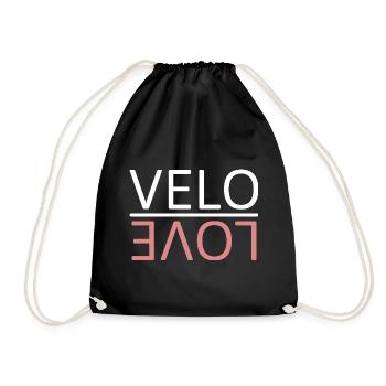 LOVE VELO Vélo Vélo Cyclisme Amour Vélo - Sac de sport léger - noir - Devant