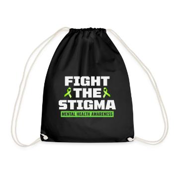 Mental Health Awareness - Drawstring Bag - black - Front