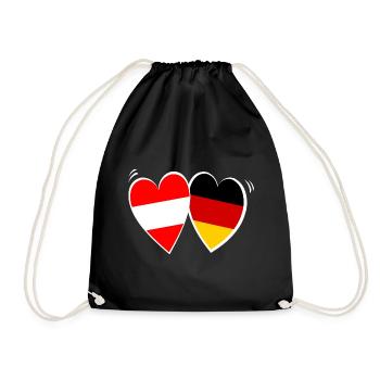 Austrian German Love - Drawstring Bag - black - Front