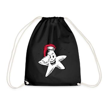 Super cooler falscher Weihnachtsstern - Turnbeutel - Schwarz - Vorne