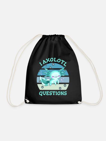 I axolotl questions - Turnbeutel - Schwarz