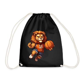 Basketteur Lion - Sac de sport léger - noir - Devant