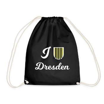 At home in Dresden - Drawstring Bag - black - Front
