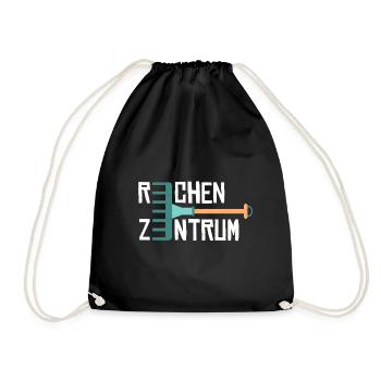 Garten Rechenzentrum - Turnbeutel - Schwarz - Vorne