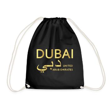 Dubai Gold T-Shirt Émirats Arabes Unis - Sac de sport léger - noir - Devant