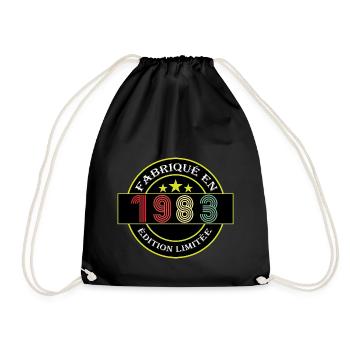 Made in 1983 Limited Edition - Drawstring Bag - black - Front